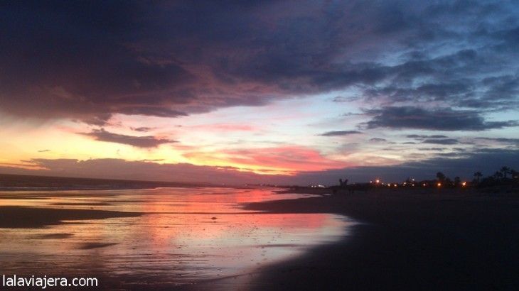 Puesta de sol en Islantilla, Huelva
