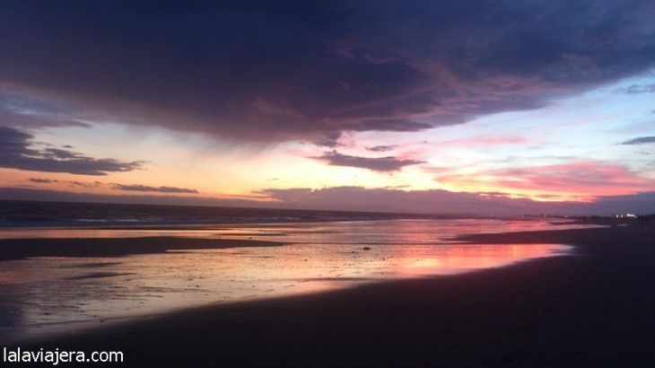 Puesta de sol en Islantilla, Huelva