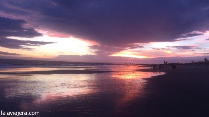 Puesta de sol en Islantilla, Huelva
