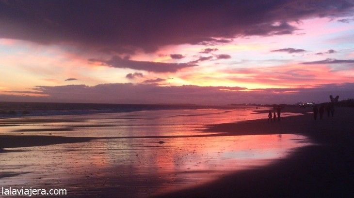 Atardecer en Playa de Islantilla, Huelva