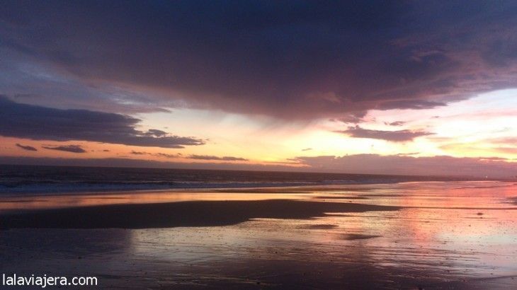 Puesta de sol en Islantilla, Huelva