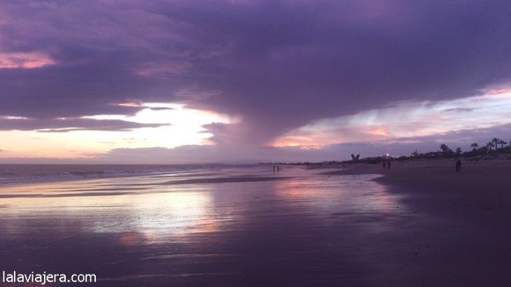 Atardecer en Playa de Islantilla, Huelva