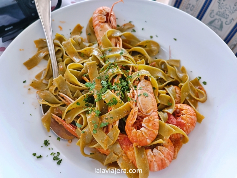 Plato de pasta con marisco, Bonaca Vrboska (Hvar)
