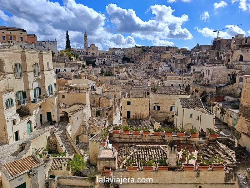 Vistas de Matera desde el Belvedere Luigi Guerricchio