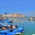 Panorámica de Trani, puerto y catedral